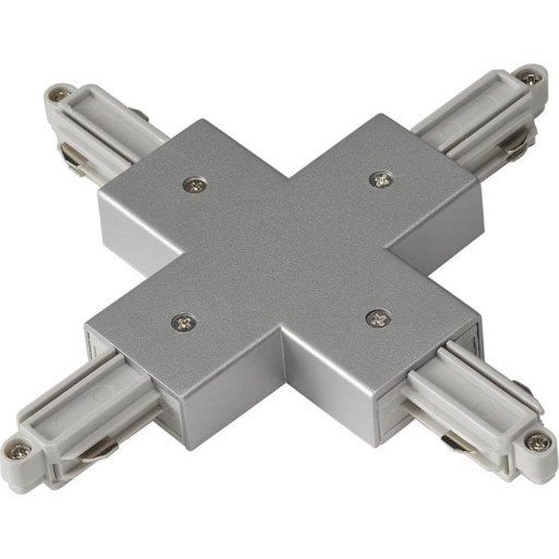 SLV 1F X-stykke til påbygningsstrømskinne, grå billede