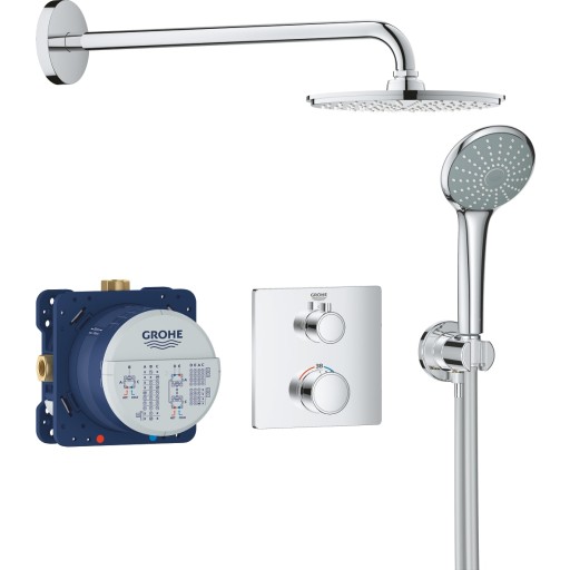 GROHE grohtherm sampak Brusesæt med Rainshower Cosmopolitan 210