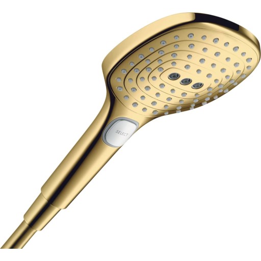 Hansgrohe Raindance Select E 120 3jet brusehoved Poleret guld-optik