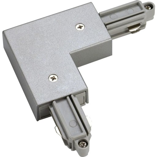 SLV vinkelstykke med indvendig jord til 1-faset påbygningsskinne, sort billede