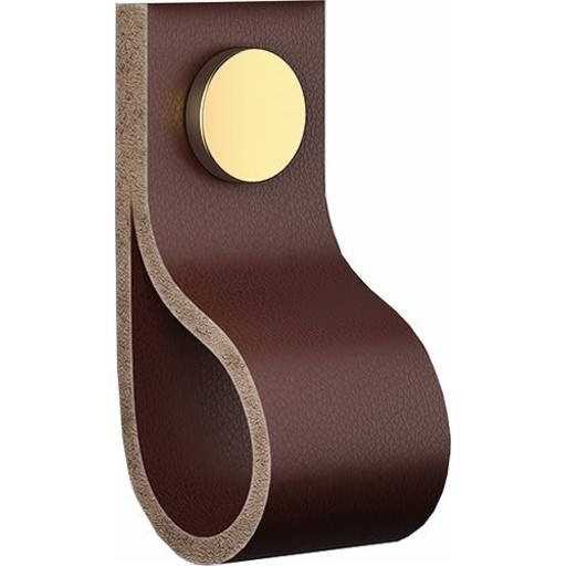 Ifö S1 greb, mørkebrunt læder