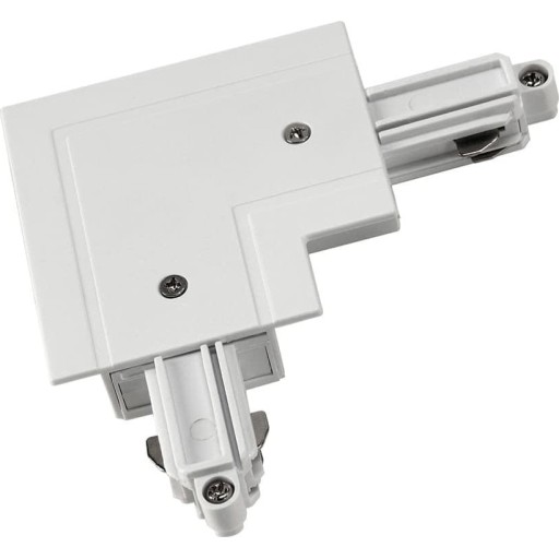 SLV vinkelstykke 90° højre for strømskinne til indbygning, hvid