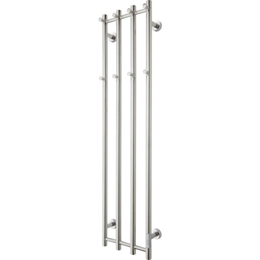 TVS Eldo 4 håndklædetørrer, el, 34,5x140 cm, poleret rustfrit stål billede