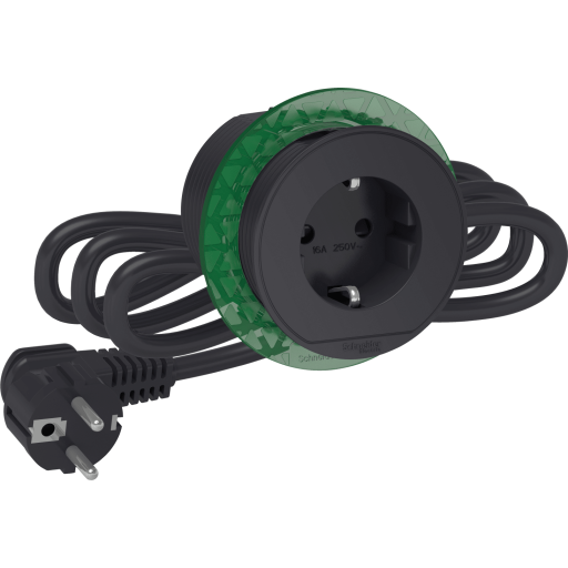 Schneider Electric Unica+ bordstikkontakt, enkel, koksgr