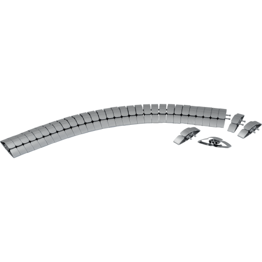 Billede af Gulvliste, fleksibel Ø8mm x 0,7-1m, sølv