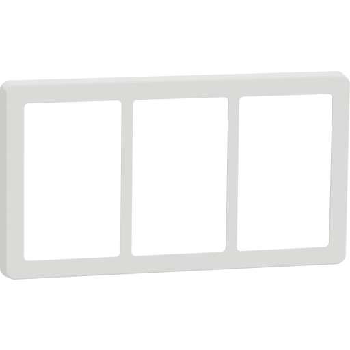 LAURITZ KNUDSEN FUGA Base 63 designramme 3x1,5 modul, hvid.