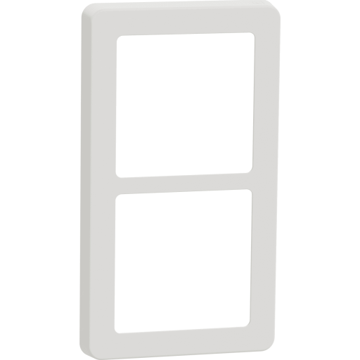 LAURITZ KNUDSEN FUGA Base 63 designramme 2x1 modul, hvid.