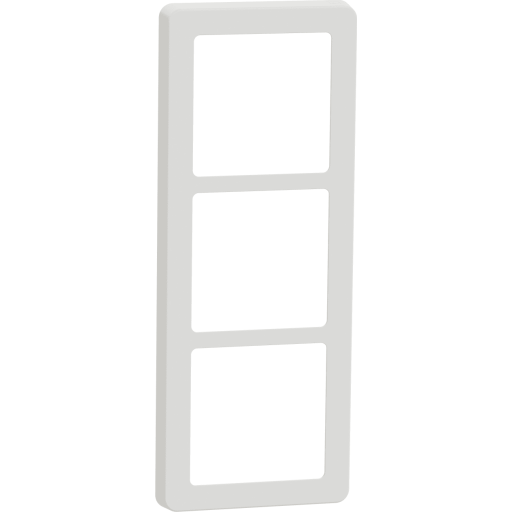 LAURITZ KNUDSEN FUGA Base 63 designramme 3x1 modul, hvid.