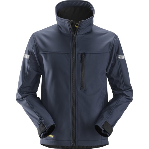Snickers AllroundWork Softshell jakke 1200 - navy/sort / 2XL - Jakker - DISCOUNT - ID-Kort holder