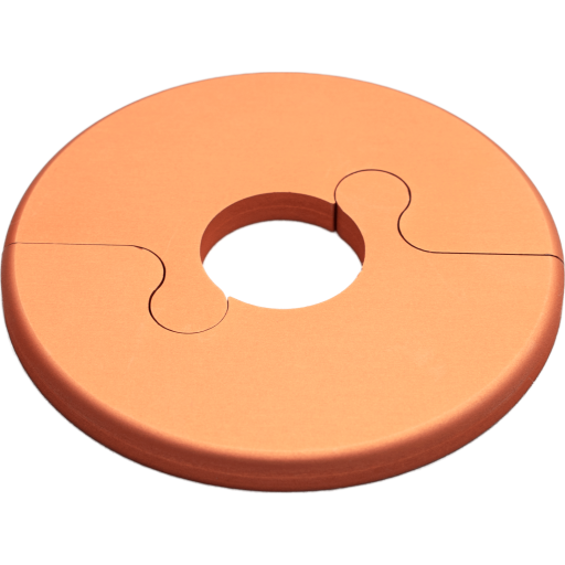 Alu Fit Rosette Ø16 Kobberlook