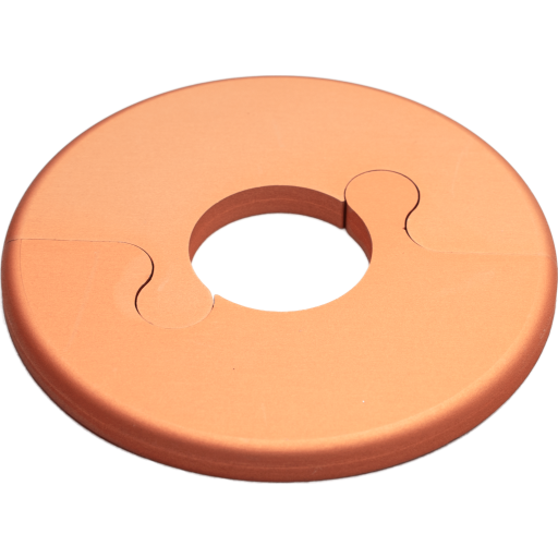 Alu Fit Rosette Ø18 Kobberlook