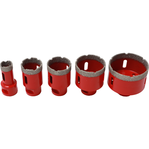 Diamantbor til vinkelsliber, sæt med 5 str.