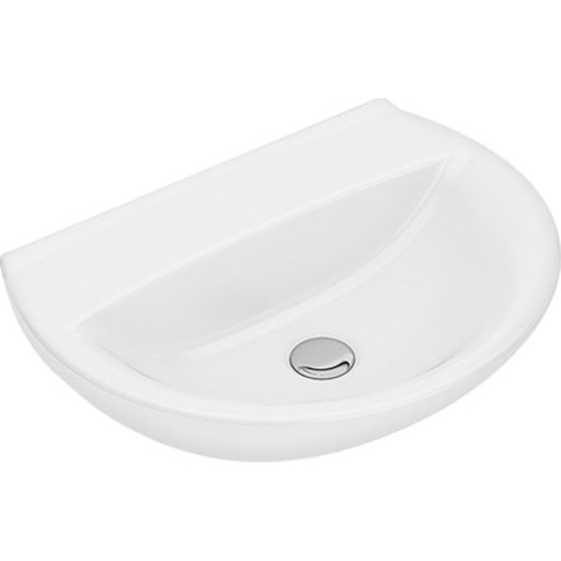 Ifö Spira håndvask buet 500 x 360 mm. Uden hanehul. 15050