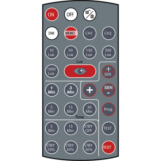 IR-fjernbetjening til KNX 16M sensor 350-213001