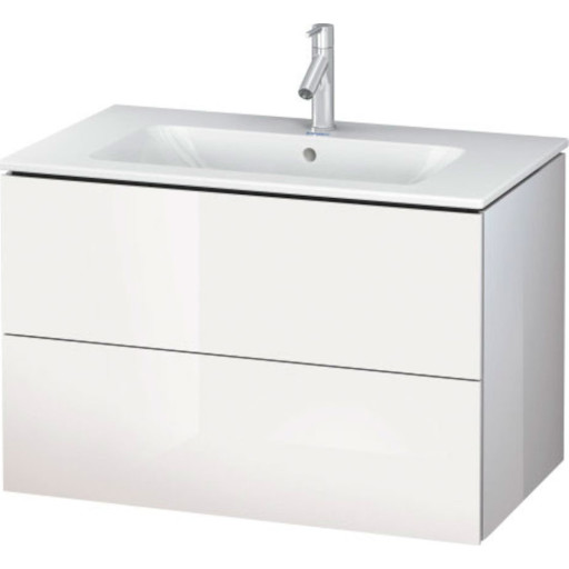 Duravit L-Cube vaskeskab med 2 skuffer. 820x 481 mm. Hvid højglans. Passer til Starck vask 635411000