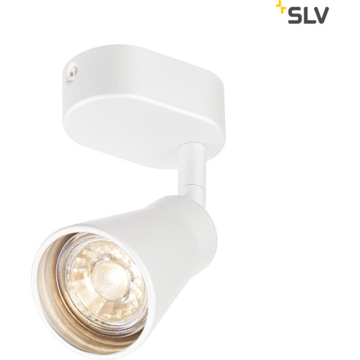 AVO taklampa med 1 spot, QPAR51, max. 50W, vit