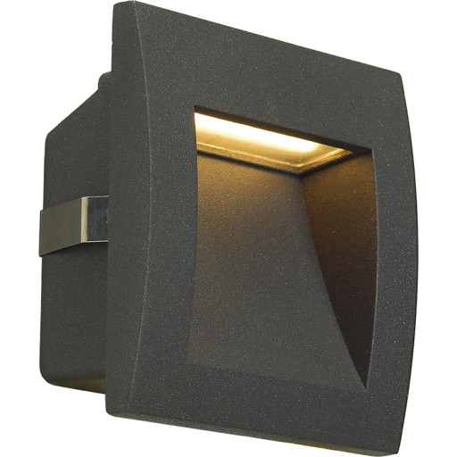 DOWN OUT LED S Indbygning væg, antracit, SMD LED 3000K, IP55