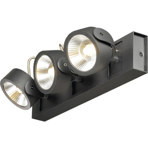 Kalu Led 3 Vagg Och Taklampa Svart 3000k 60°