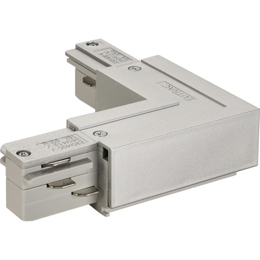 Billede af EUTRAC L-forbinder jord ude, alu-grå