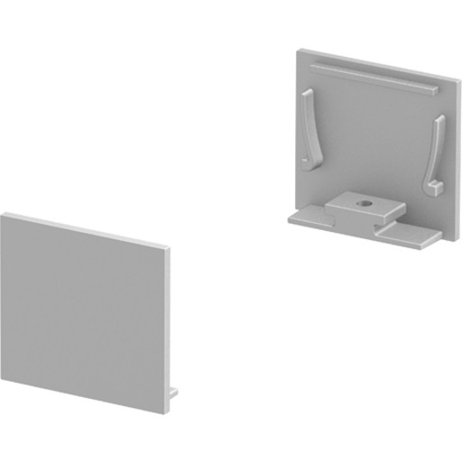 Billede af GRAZIA 20 endekappe til GRAZIA standard 2 stk. flad type alu