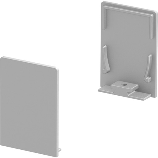 Billede af GRAZIA 20 endekappe til GRAZIA standard 2 stk. høj type alu