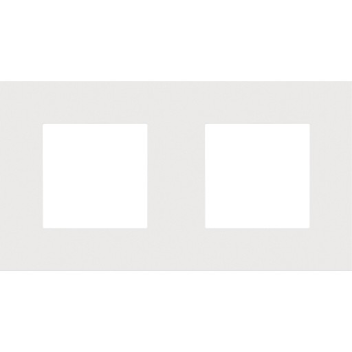 Ramme 2-modul, Niko Pure, white steel