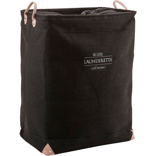 Aquanova Lubin vasketøjskurv, sort billede