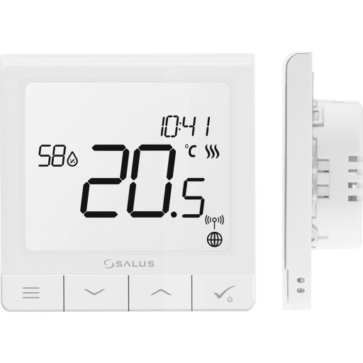 Salus Quantum Trådløs Rumtermostat 230v Hvid Højglans