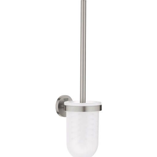 Grohe Essentials Toiletbørste + holder, vægmonteret, Supersteel