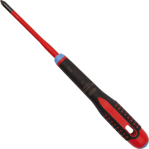 Bahco Slim-Blade skrutrekker, 1000 V, BE-8810SL, PZ1 Backuptype - Værktøj