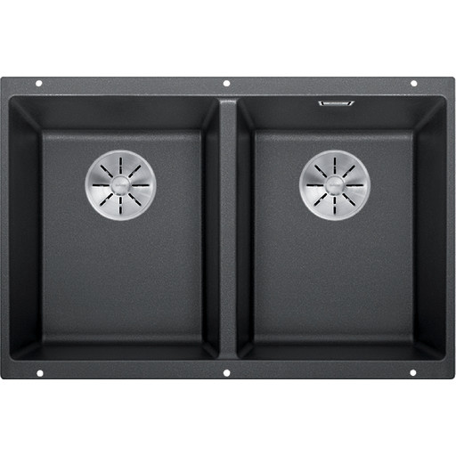 Blanco Subline 350/350-U UXI diskbänk, 75,5x46 cm, antracit