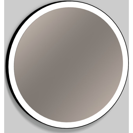 Alape speil med lys, dimbar, Ø60 cm, sort Baderom > Innredningen