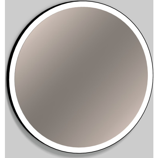Alape speil med lys, dimbar, Ø75 cm, sort Baderom > Innredningen