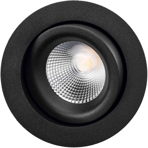 SG Junistar Lux IsoSafe indbygningsspot, 3000K, sort billede