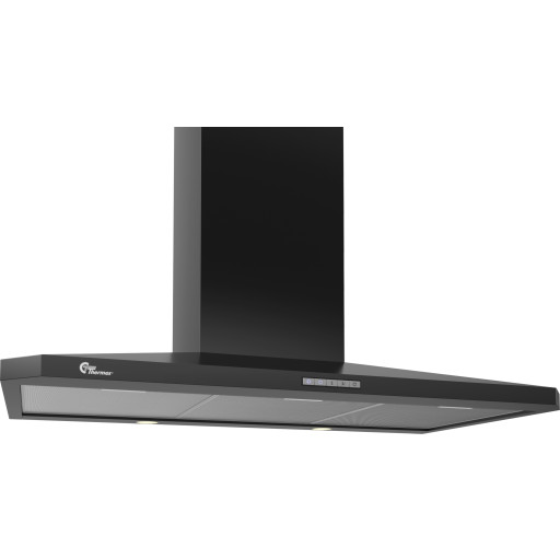 Thermex Decor 787 emhætte, væghængt, 90 cm, sort billede