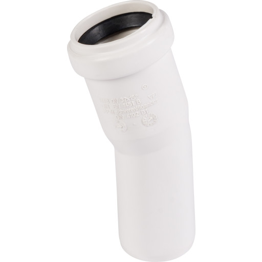 ALIAXIS Ht-pp (amax pro) ø32 mm x 15° hvid bøjning