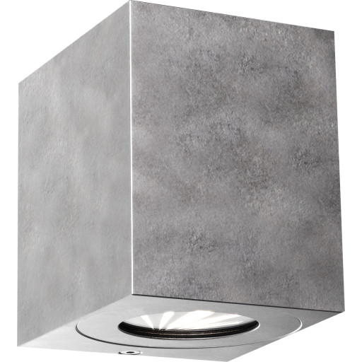 Nordlux Canto Kubi 2 udendørs væglampe, galvaniseret stål billede