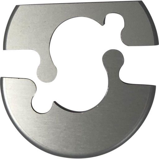 Alu Fit Rosette Ø22 Natur med Cut