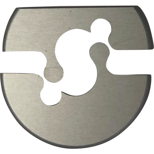 Roset alu natur m/cut, 16 mm