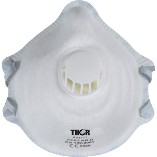 Thor støvmasker m/ventil FFP2 NR D - 10 stk billede