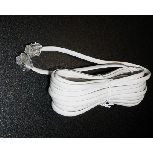 Telepatch-kabel RJ11-RJ11, 3M, hvit Backuptype - El