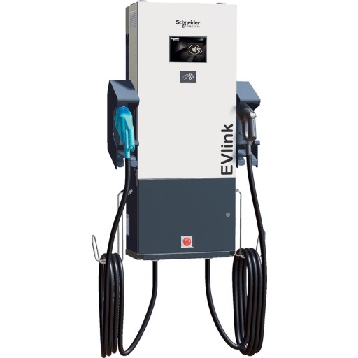 Evlink Ladestander 24kw Dc Chademo Ccs Combo 2 Fra Schneider Electric