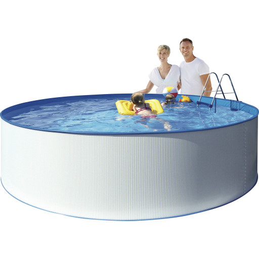 Swim &amp; Fun Kreta Family pool, Ø3,5 meter, 90 cm, hvit Hus &amp; hage > Hage