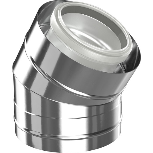 Bosch 80/125 mm 30° balanceret aftræksbøjning, rustfrit stål