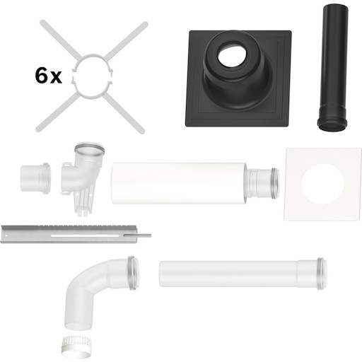 Bosch 80/125 mm aftrækspakke til skorsten, B53