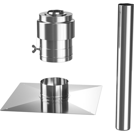 Bosch 60 mm skorstenstop, 400 x 400 mm, rustfri stål