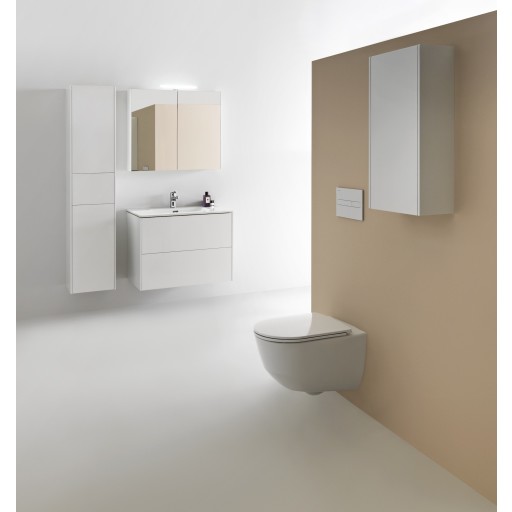 Laufen Base højskab, 35x165 cm, venstre, lys elm