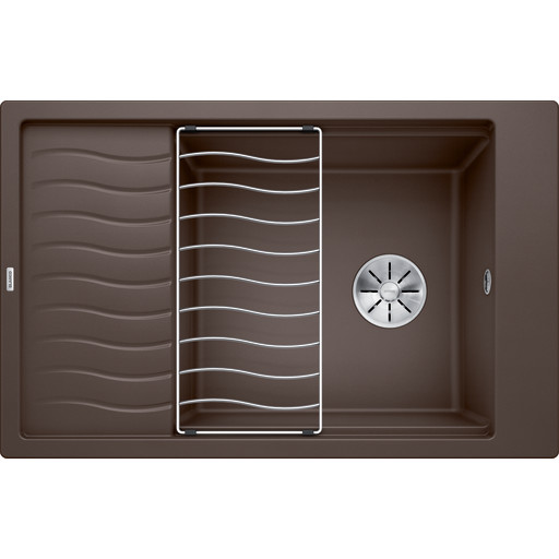 Blanco Elon XL 6 S UXI diskb&auml;nk, 78x50 cm, brun