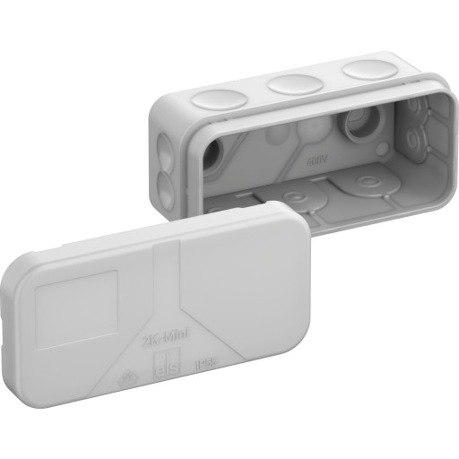 Spelsberg 2K Mini membrandåse, 89x43x38 mm, lysegrå billede