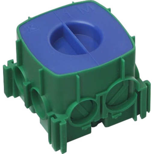 LK OPUS 66/74, Indmuringsdse, 1 modul, grn - Lauritz Knudsen